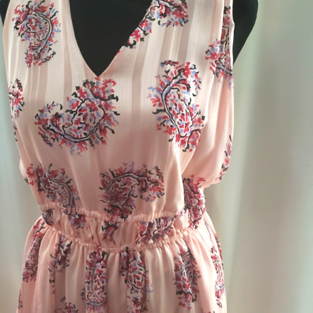 Banana Republic - Pink Paisley Maxi Dress